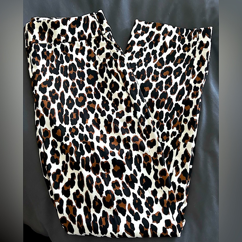 J. Crew Remi Leopard Print Pants